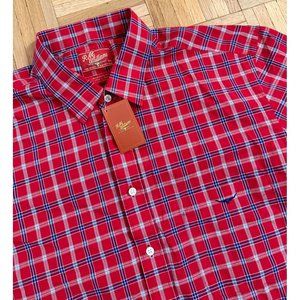 New R.M. Williams Western Button-Down Shirt Mens 3XL Red Plaid & Check